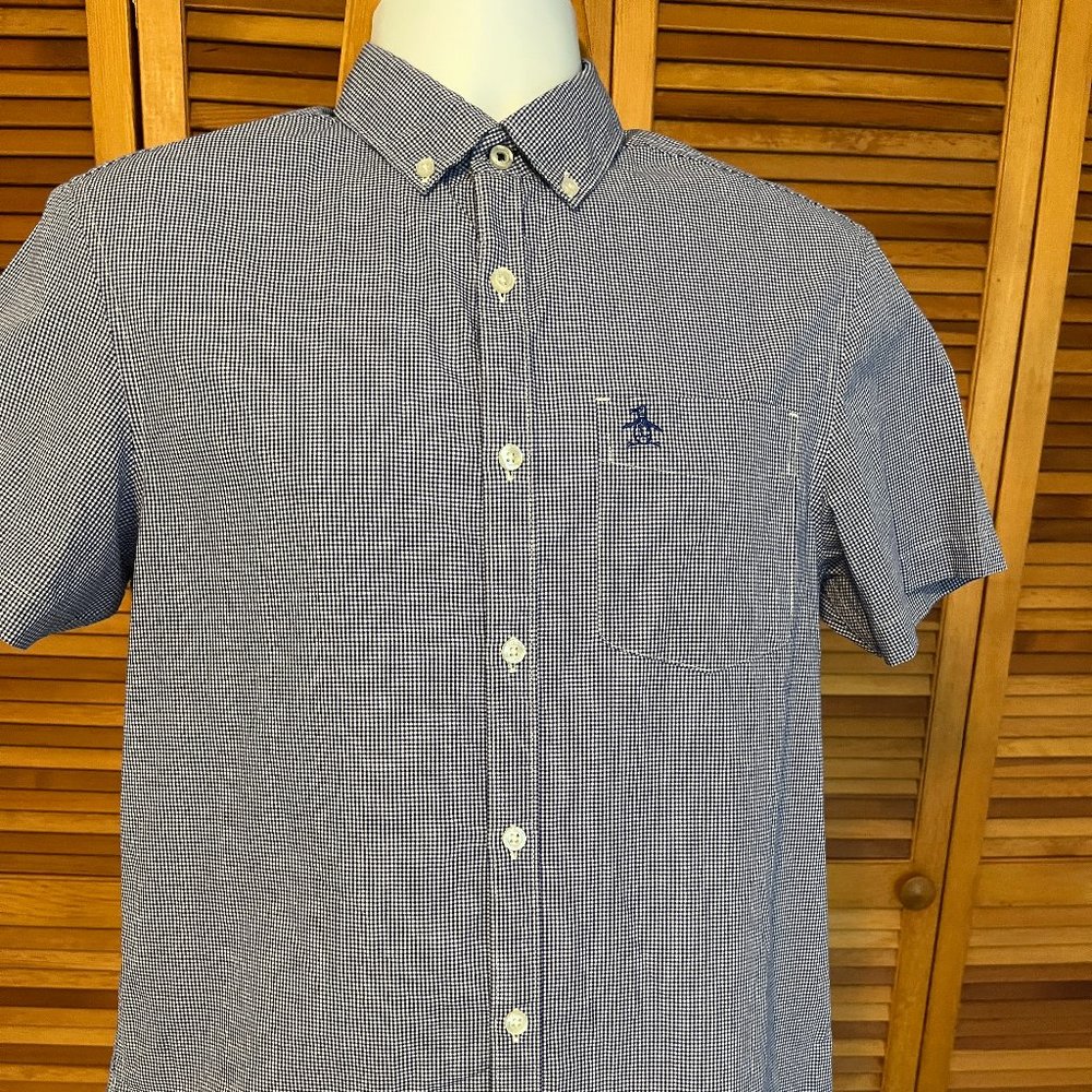 PENGUIN SZ SMALL SS COTTON DRESS SHIRT